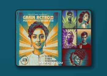 Grain Retro Poster Effect