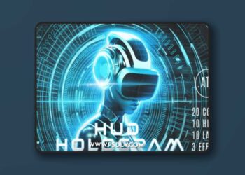 HUD Hologram Photo Effect