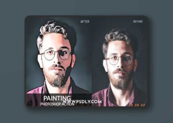 Painting Action for Photoshop
