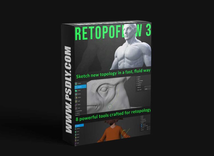 RetopoFlow v4.1.9 For Blender 1 RetopoFlow v4.0.1 For Blender