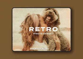 Retro Film Frame Grain Light Leak Photo Effect V2