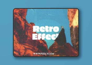 Retro Magazine Halftone Photo Effect