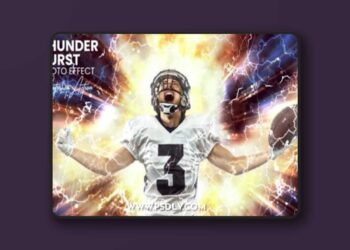 Thunder Burst Photoshop Action
