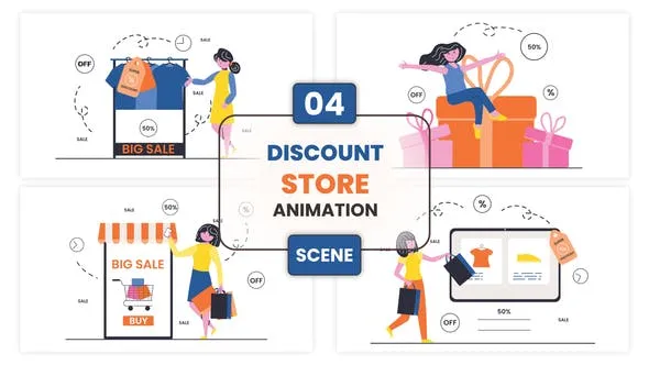 Videohive Discount Store Animation Scene 52949224 1 Videohive Discount Store Animation Scene 52949224