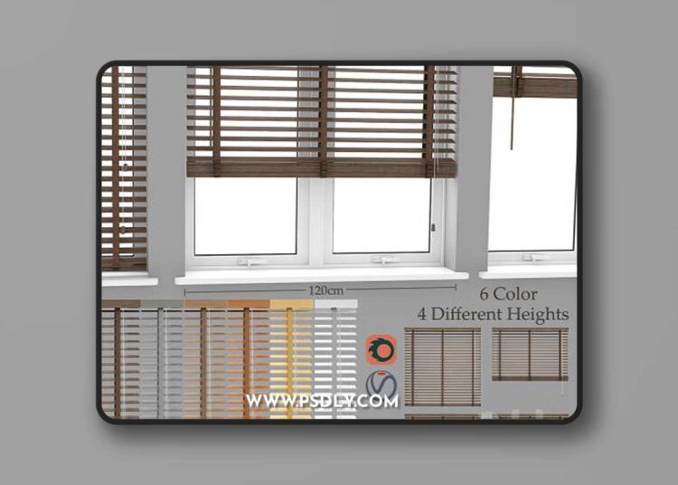 Wood Blinds Venetian 2 (120cm) 1 Wood Blinds Venetian 2 (120cm)