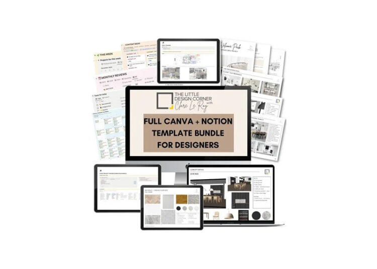 Clare Le Roy – The Complete Canva and Notion Template Bundle for Designers 1 Clare Le Roy – The Complete Canva and Notion Template Bundle for Designers