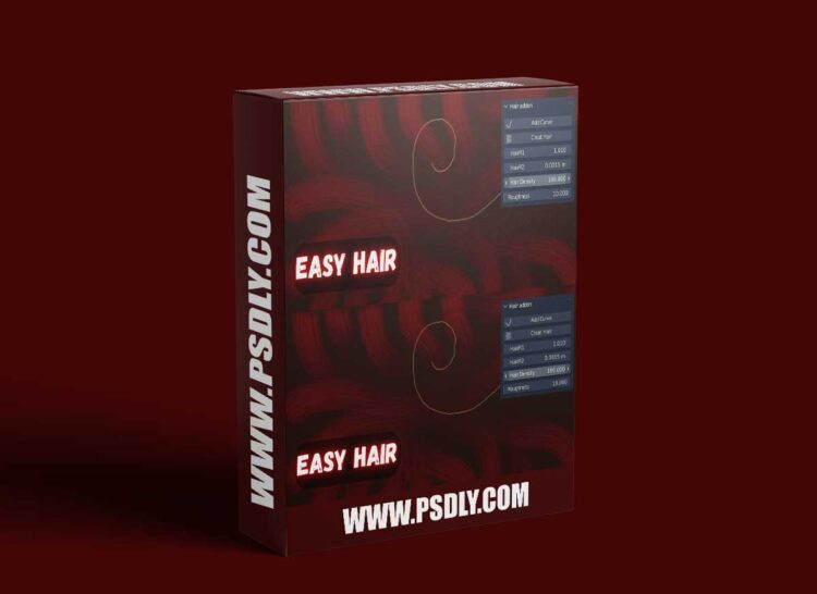 Easy Hair 2.0 for Blender 1 Easy Hair 2.0 for Blender