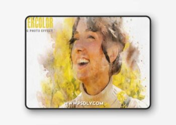 Modern Watercolor Painting Effect