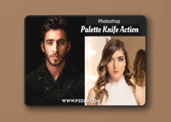 Palette Knife Effect Action for Photoshop