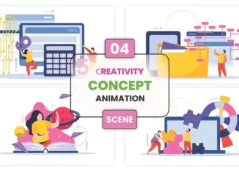 Videohive Сreativity Concept Animation Scene 53532382