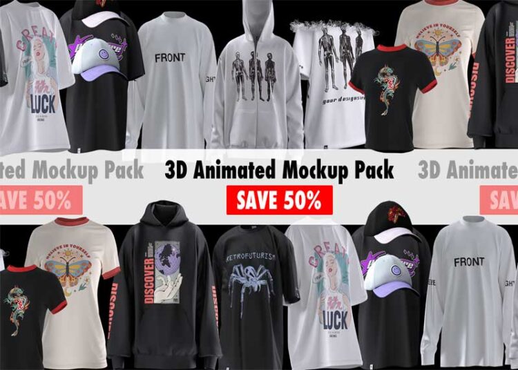 3D Animated Mockup Mega Pack 1 3D Animated Mockup Mega Pack