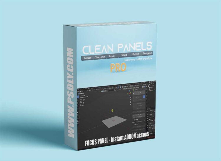 Clean Panels Pro v7.0.15 for Blender 1 Clean Panels Pro v5.1.0 for Blender
