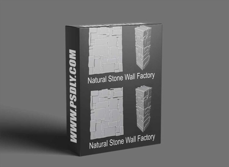 Natural Stone Wall Factory v1.1 for Blender 1 Natural-Stone-Wall-Factory-v1.1-for-Blender