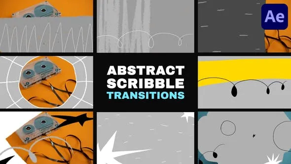 Videohive Abstract Scribble Transitions for After Effects 53684778 1 Videohive Abstract Scribble Transitions for After Effects 53684778