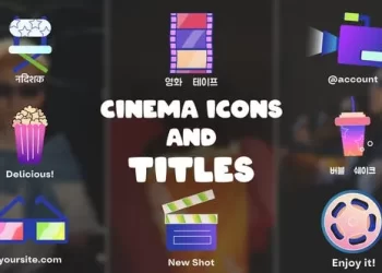 Videohive Cinema Icons And Titles for After Effects 53782919