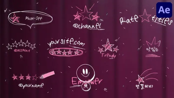 Videohive Drawn Rates Titles for After Effects 53578471 1 Videohive Drawn Rates Titles for After Effects 53578471