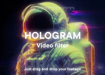 Videohive Hologram Video Filter Effect Template 53595483