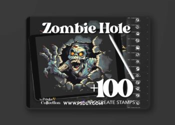 100+ Procreate Zombie Hole Stamps