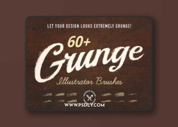 60+ Grunge Illustrator Brushes