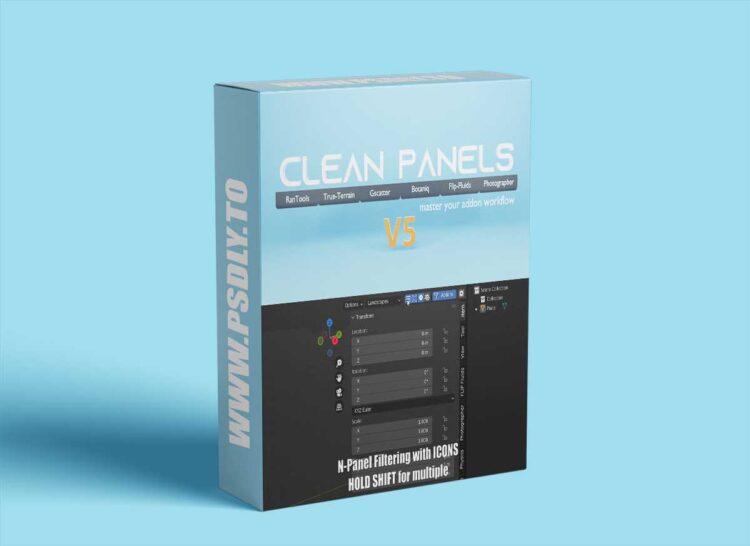 CleanPanels Pro V6.0.0 for Blender 1 CleanPanels Pro V5.3.2 for Blender