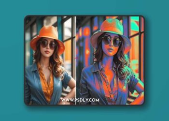 Retro Poster Art Photo Effect