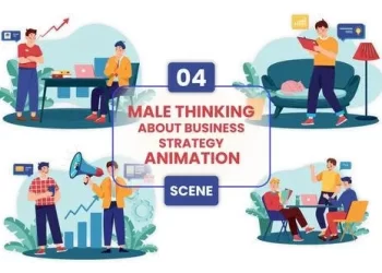 Videohive Business Thinking Animation Scene 54128512