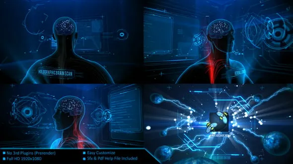 Videohive Holographic Brain Scan 25803225 1 Videohive Holographic Brain Scan 25803225