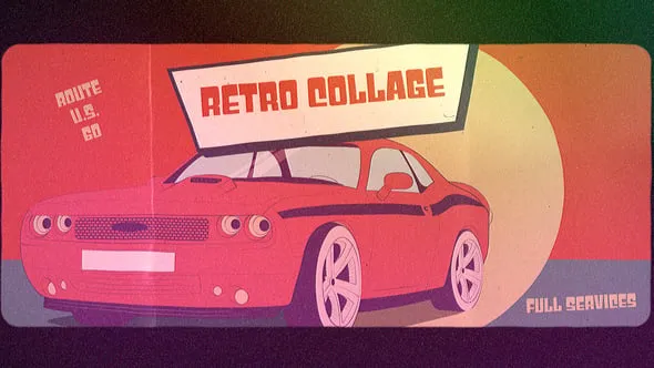 Videohive Retro Collage Opener 54446530 1 Videohive Retro Collage Opener 54446530