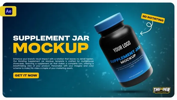 Videohive Supplement Jar Video Mockup 54401432 1 Videohive Supplement Jar Video Mockup 54401432