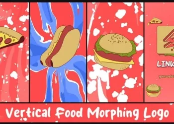 Videohive Vertical Food Morphing Logo for After Effects 54028274