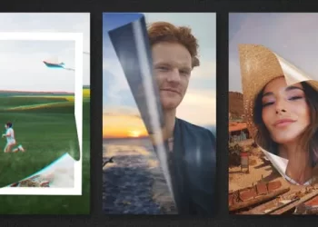 Videohive Vertical Page Turn Reel Transitions 54109690