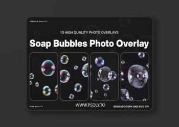 10 Soap Bubbles Photo Overlay
