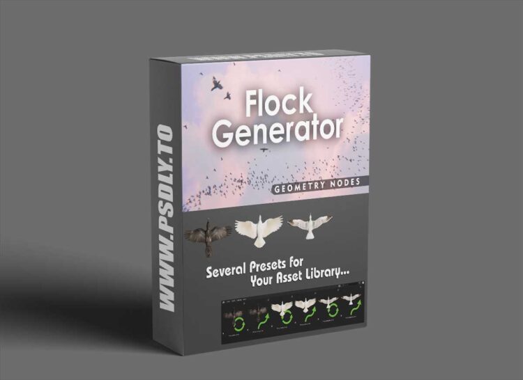 Flock Generator v1.0 for Blender 1 Flock Generator v1.0 for Blender