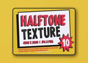 Halftone Textures Background #1 NM68AS4