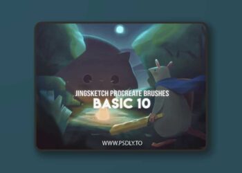 Versatile Set of 10 Essential Brushes for Procreate