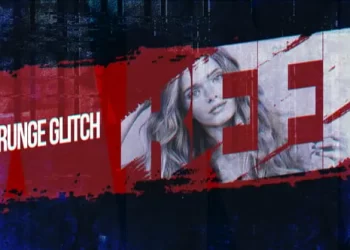 Videohive Grunge Glitch intro 55015606