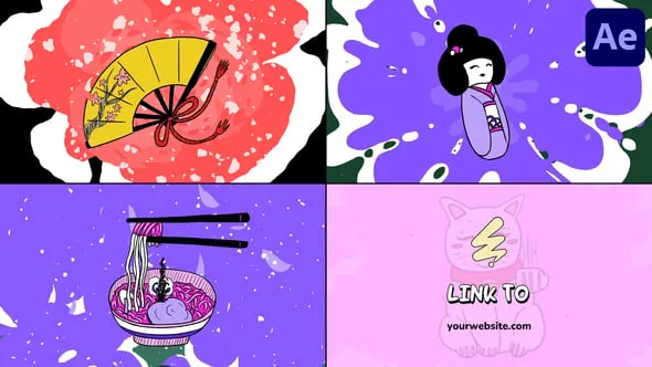 Videohive Japanese Morphing Logo for After Effects 54956664 1 Videohive Japanese Morphing Logo for After Effects 54956664