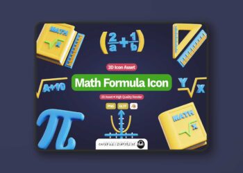 3D Math Formula Icon DTVL2DT