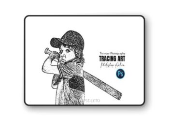 Dot Tracing Art Photoshop Action