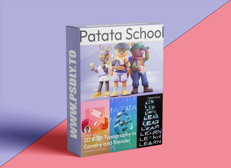 Patata School - 2D & 3D Typography in Cavalry and Blender 1 Patata School - 2D & 3D Typography in Cavalry and Blender
