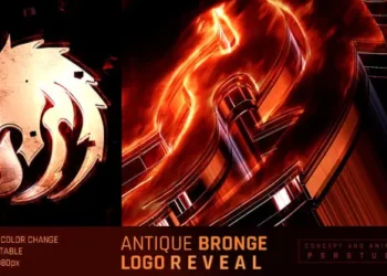 Videohive Antique Bronge Logo Reveal 55208939