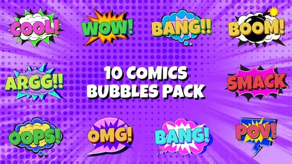 Videohive Comic Bubbles Pack 55485932 1 Videohive Comic Bubbles Pack 55485932