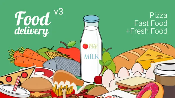 Videohive Food Delivery 9474821 1 Videohive Food Delivery 9474821