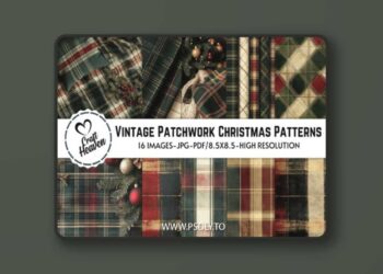 16 Vintage Patchwork Holiday Patterns