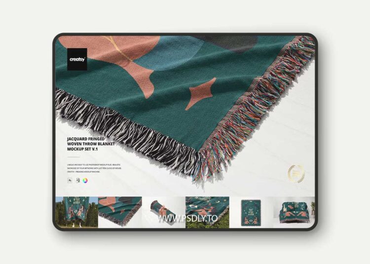 CreativeMarket - Fringed Woven Throw Blanket Mockup 1 - 7400622 1 CreativeMarket - Fringed Woven Throw Blanket Mockup 1 - 7400622