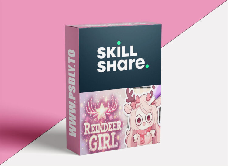 Draw a Cute Kawaii Reindeer Girl in Procreate | Cozy Winter Chibi Illustration 1 Draw a Cute Kawaii Reindeer Girl in Procreate | Cozy Winter Chibi Illustration