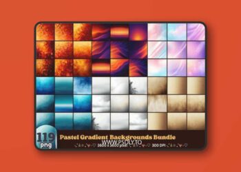 Pastel Gradient Backgrounds Bundle