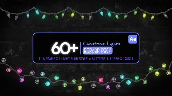 Videohive Christmas Border Lights Pack 55868671 1 Videohive Christmas Border Lights Pack 55868671