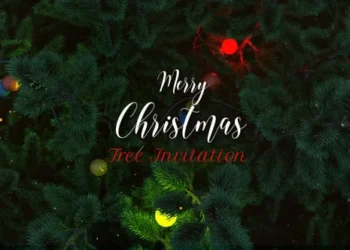 Videohive Christmas Tree Invitation 55620341