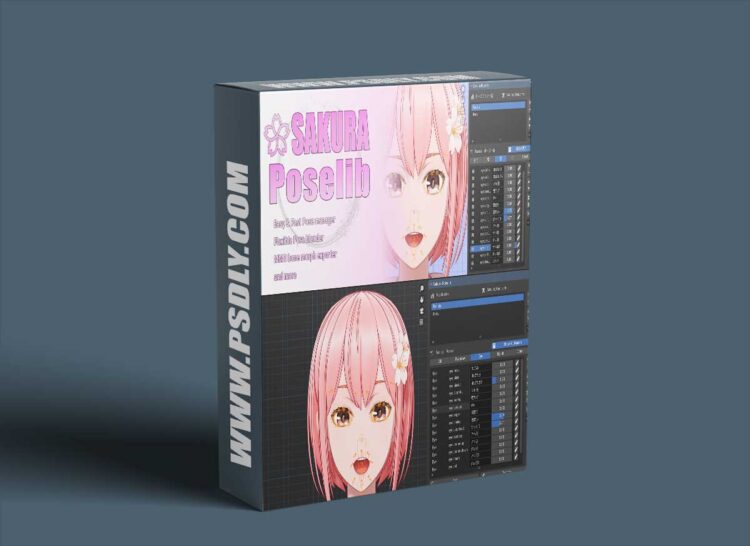 BlenderMarket - Sakura Poselib v1.4.4 1 BlenderMarket - Sakura Poselib v1.2.8